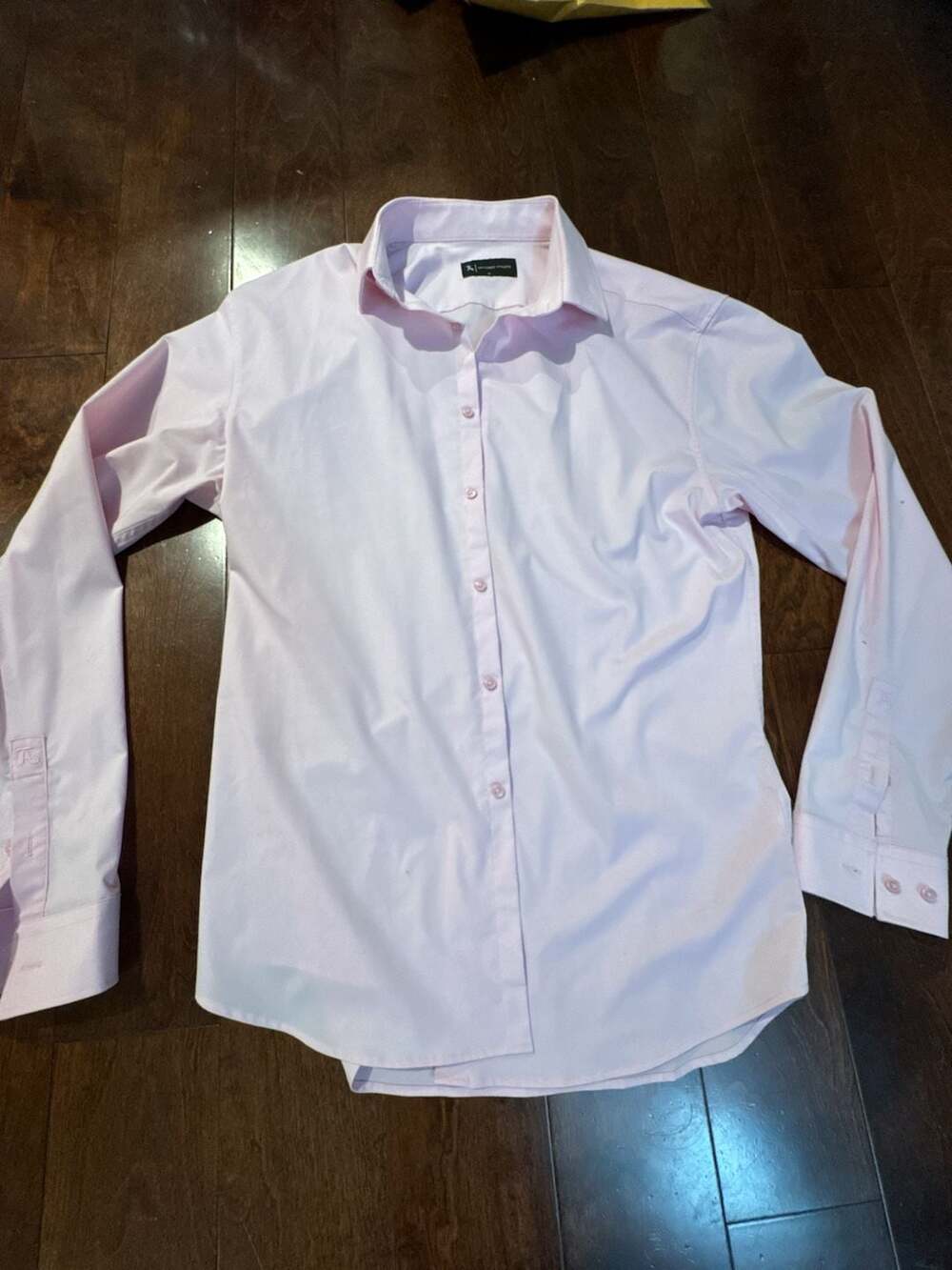 Tailored Athlete Essential Dress Shirt - Pink Long Sleeve Button-Up Shirt - XL